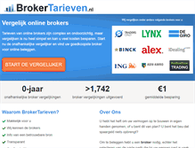 Tablet Screenshot of brokertarieven.nl